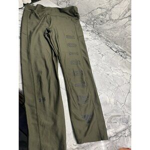 Under Armour Women’s Large Compression Rock Warrior Legging Crop Green